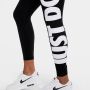 Nike sportswear essential high-waisted graphic legging zwart dames - Thumbnail 3
