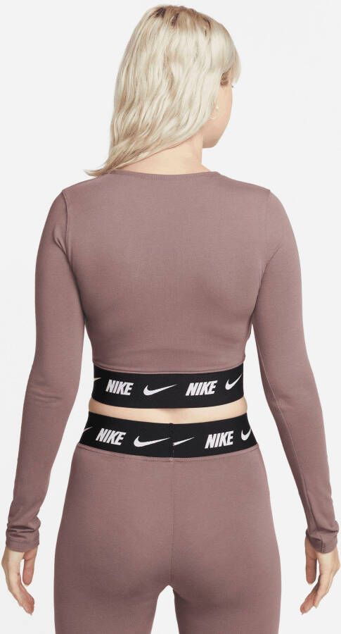 Nike Sportswear Shirt met lange mouwen W NSW CROP TAPE LS TOP