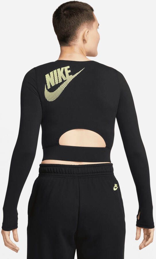 Nike Sportswear Shirt met lange mouwen W NSW LS CROP TOP DNC