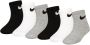 Nike Basic Pack Quarter (6 Pack) Middellang Kleding white dark grey heather black maat: 4y-5y beschikbare maaten:4y-5y - Thumbnail 4