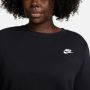 Nike Sportswear Sweatshirt CLUB FLEECE WOMEN'S CREW-NECK SWEATSHIRT (PLUS SIZE) - Thumbnail 3