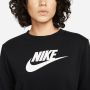Nike Sportswear Sweatshirt Club Fleece Women's Logo Crew-Neck Sweatshirt - Thumbnail 3