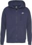 Nike Foundation Full Zip Hoodie Heren Midnight Navy Midnight Navy White- Heren Midnight Navy Midnight Navy White - Thumbnail 5