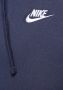 Nike Foundation Full Zip Hoodie Heren Midnight Navy Midnight Navy White- Heren Midnight Navy Midnight Navy White - Thumbnail 7