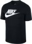Nike sportswear icon futura shirt zwart heren - Thumbnail 8