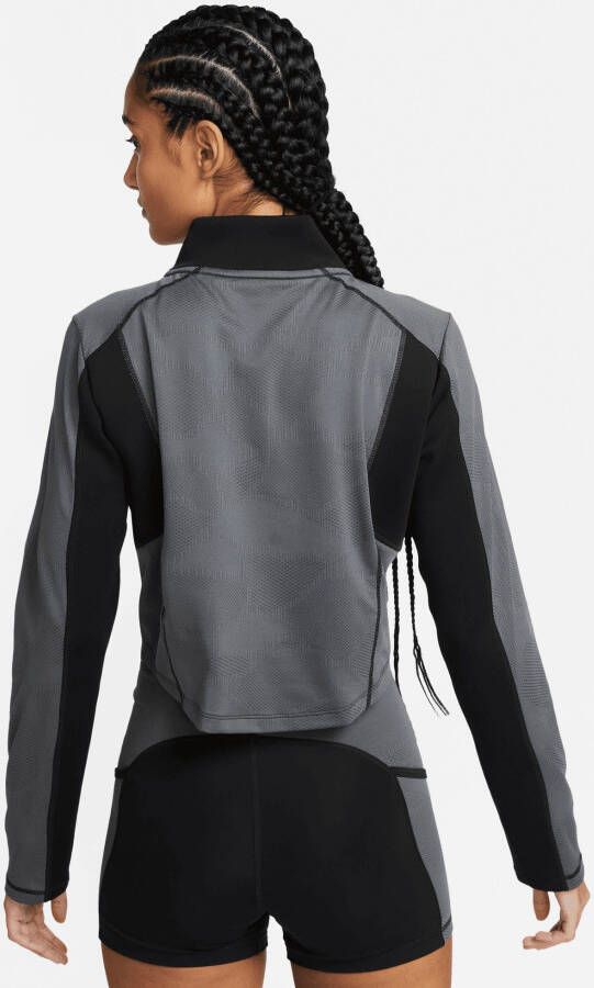 Nike Trainingsshirt Dri-FIT Femme Women's Half-Zip Long Sleeve Cropped Top