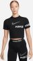 Nike Trainingsshirt Pro Dri-FIT Women's Short Sleeve Cropped Graphic Top - Thumbnail 2
