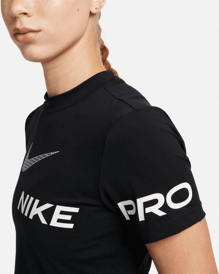 Nike Trainingsshirt Pro Dri-FIT Women's Short Sleeve Cropped Graphic Top