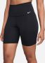 Nike dri-fit one high-waist 7-inch korte hardlooptight zwart dames - Thumbnail 5