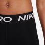 Nike Legging halfhoge taille en met mesh vlakken voor dames Pro Black White- Dames Black White - Thumbnail 6
