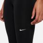 Nike Legging halfhoge taille en met mesh vlakken voor dames Pro Black White- Dames Black White - Thumbnail 7