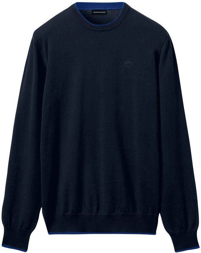 North Sails Heren Katoenen Trui Blauw Outlet Prijs Blue Heren