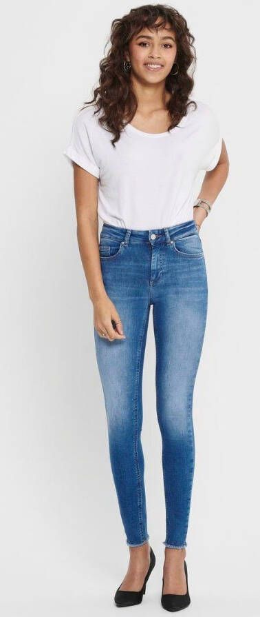 Only Ankle jeans ONLBLUSH LIFE met open zomen