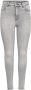 ONLY high waist skinny jeans ONLMILA light grey denim - Thumbnail 6