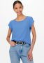 Only Dames-T-shirt met korte mouwen onlvic solid Blauw Dames - Thumbnail 8