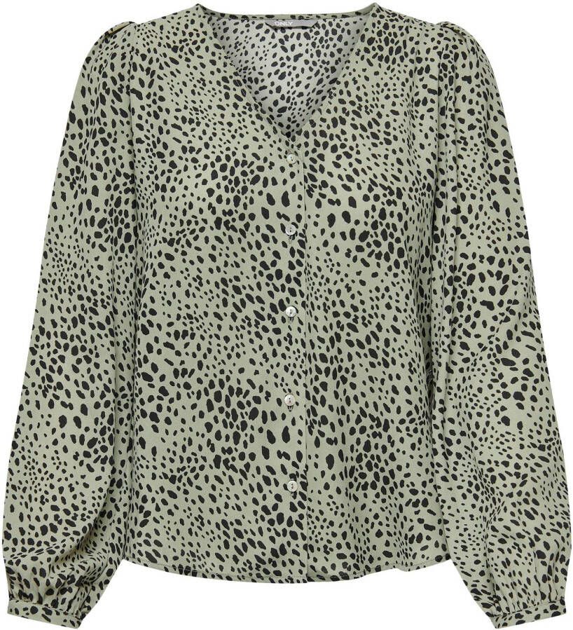 Only Blouse met lange mouwen ONLSONJA LIFE L S BUTTON TOP