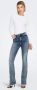 ONLY high waist flared jeans ONLMILA medium blue denim - Thumbnail 9