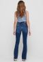 ONLY high waist flared jeans ONLPAOLA medium blue denim - Thumbnail 7