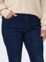 ONLY CARMAKOMA high waist straight fit jeans CARAUGUSTA dark blue denim - Thumbnail 5