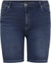 ONLY CARMAKOMA high waist short CARLAOLA donkerblauw denim - Thumbnail 7