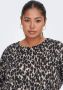 ONLY CARMAKOMA geweven top CARALBA met panterprint grijs taupe - Thumbnail 2