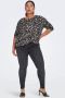 ONLY CARMAKOMA geweven top CARALBA met panterprint grijs taupe - Thumbnail 5