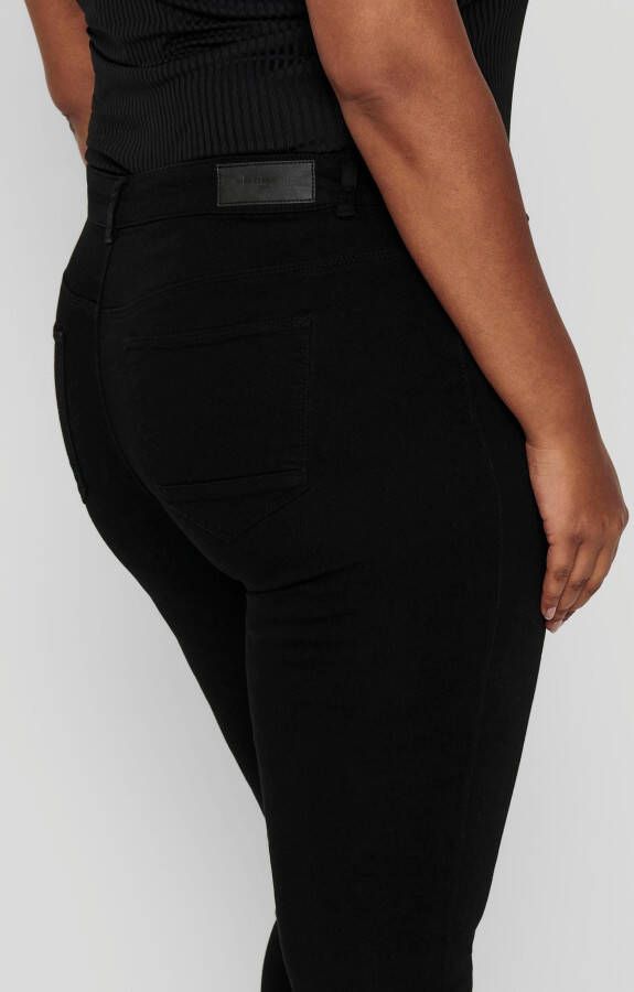 ONLY CARMAKOMA Skinny fit jeans CARKARLA REG SK ANKLE ZIP JNS met ritssluiting onder in de pijpen