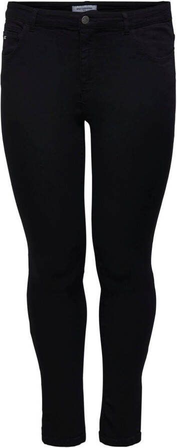 ONLY CARMAKOMA Skinny fit jeans CARKARLA REG SK ANKLE ZIP JNS met ritssluiting onder in de pijpen