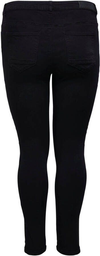 ONLY CARMAKOMA Skinny fit jeans CARKARLA REG SK ANKLE ZIP JNS met ritssluiting onder in de pijpen
