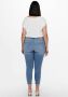 ONLY CARMAKOMA cropped regular waist skinny jeans CARWILLY light denim - Thumbnail 8