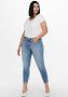 ONLY CARMAKOMA cropped regular waist skinny jeans CARWILLY light denim - Thumbnail 11
