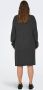 ONLY CARMAKOMA Gebreide jurk CARIBI LS STRUCTURE O-NECK DRESS CC KNT - Thumbnail 2