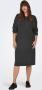 ONLY CARMAKOMA Gebreide jurk CARIBI LS STRUCTURE O-NECK DRESS CC KNT - Thumbnail 4