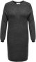 ONLY CARMAKOMA Gebreide jurk CARIBI LS STRUCTURE O-NECK DRESS CC KNT - Thumbnail 5