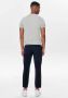 ONLY & SONS tapered fit broek met krijtstreep ONSMARK donkerblauw - Thumbnail 5