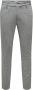 ONLY & SONS tapered fit broek met krijtstreep ONSMARK light grey melange - Thumbnail 6