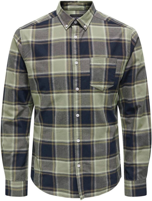 ONLY & SONS Geruit overhemd ONSALVARO LS OXFORD CHECK SHIRT 5979