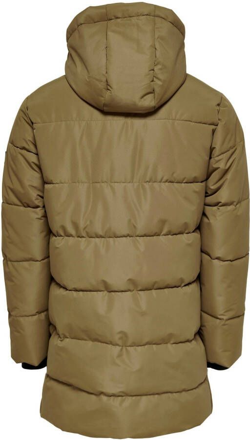 Only & Sons Carl Long Quilted Winterjas Heren