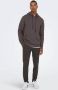 ONLY & SONS hoodie ONSCERES LIFE seal brown - Thumbnail 5