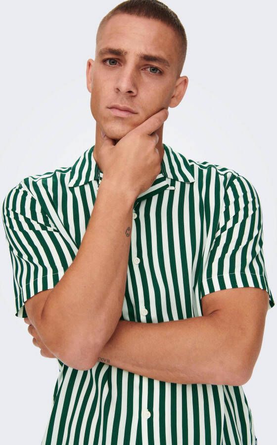 ONLY & SONS Overhemd met korte mouwen ONSWAYNE LIFE SS VISCOSE