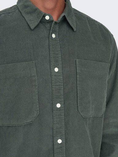 ONLY & SONS Overhemd met lange mouwen OS ONSALP RLX 2PKT WASHD COR