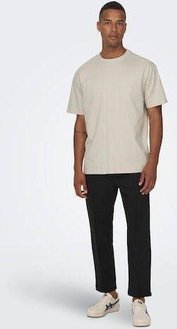 ONLY & SONS Shirt met ronde hals ONSFRED LIFE RLX SS TEE NOOS