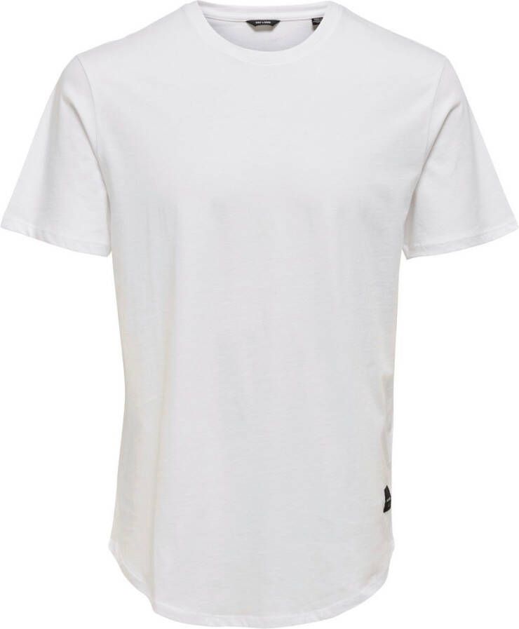 ONLY & SONS Shirt met ronde hals ONSMATT LONGY TEE
