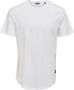 Only & Sons Witte Katoenen Heren T-Shirt Lente Zomer Collectie White Heren - Thumbnail 7