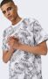 ONLY & SONS regular fit T-shirt ONSPERRY met all over print bright white - Thumbnail 7