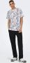 ONLY & SONS regular fit T-shirt ONSPERRY met all over print bright white - Thumbnail 8