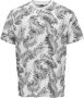 ONLY & SONS regular fit T-shirt ONSPERRY met all over print bright white - Thumbnail 9