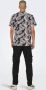 ONLY & SONS regular fit T-shirt ONSPERRY met all over print dark navy - Thumbnail 5