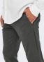 ONLY & SONS gemêleerde tapered fit broek ONSMARK donkergrijs zwart gemeleerd - Thumbnail 7