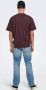 Only & Sons Fudge Onsfred RLX SS TEE Noos | Freewear Bruin Brown Heren - Thumbnail 3